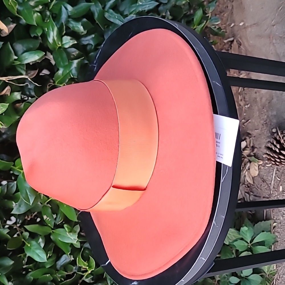 “Vintage” Westside AmericaHatsLLC Orange Fedora 100% Wool Timeless Hat
